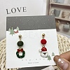 Christmas Themed Paper Jewelry Display Cards CDIS-A003-02-4
