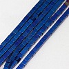 Electroplate Non-magnetic Synthetic Hematite Beads Strands G-J170B-4x4mm-M-2