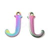 Ion Plating(IP) 304 Stainless Steel Alphabet Charms STAS-H122-J-M-1