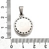 304 Stainless Steel Pendants STAS-B086-10B-P-3