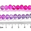 Transparent Painted Glass Beads Strands DGLA-A034-T8mm-A06-4