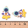 Alloy Enamel Pendants ENAM-S126-022-RS-3