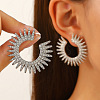 304 Stainless Steel Rhinestone Stud Earrings FS-WG82045-05-1