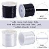 2 Rolls 2 Colors Flat Elastic Crystal String EW-SC0001-04-2