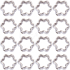 200Pcs CCB Plastic Beads Frames CCB-SC0001-21-1
