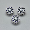 925 Sterling Silver European Beads STER-I019-07AS-1