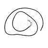 Black Rubber Necklace Cord Making NFS045-2-2
