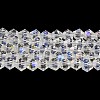 Transparent Electroplate Glass Beads Strands EGLA-A039-T6mm-L13-1