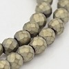 Round Non-magnetic Synthetic Hematite Beads Strands G-D617-6mm-29-1