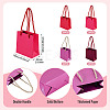 8Pcs 4 Colors Square Paper Gift Bags with Handles CARB-TA0001-18B-3