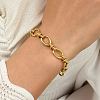 Stainless Steel Oval Link Chain Bracelet KM2112-1-5