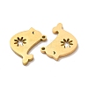 Ion Plating(IP) 304 Stainless Steel Pendants STAS-M089-34G-2