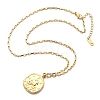 304 Stainless Steel Constellation Pendant Necklaces NJEW-K392-01G-10-4