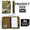 Cloth Loose Leaf Notebook Zipper Cover AJEW-WH0410-406C-2