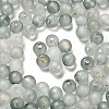 Frosted Transparent Acrylic Beads OACR-F013-13F-1