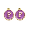 Golden Plated Alloy Enamel Charms LS-ENAM-Q437-12P-1