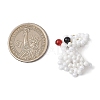 3D Glass Seed Beaded Rabbit Charms PALLOY-MZ00577-2