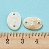 Natural Freshwater Shell Connector Charms SHEL-Q026-01-3