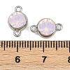 Brass Pave Cubic Zirconia Connector Charms KK-H078-06P-03-3
