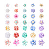 700Pcs 7 Styles Opaque Resin Cabochons CRES-CD0001-07-1