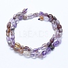 Natural Purple Phantom Quartz Purple Lodolite Quartz Beads Strands X-G-E483-69-3