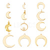 24Pcs 12 Style Brass Charms KK-AR0002-63-1