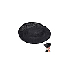 Linen Mini Hat Fascinator Base AJEW-WH0561-32A-7