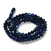 Opaque Solid Color Imitation Jade Glass Beads Strands GLAA-F029-P4mm-D09-2