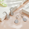 4 Pairs Teardrop Brass Leverback Earrings EJEW-HS0001-21P-5