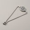 Alloy Interchangeable Snap Link Slider Bracelet Settings with Box Chains BJEW-WH0014-005E-2
