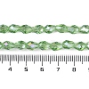Transparent Electroplate Glass Beads Strands EGLA-N013-T8mm-B13-4