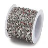 Brass Dapped Chains AJEW-Q153-03P-10-3