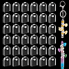 100Pcs Transparent Acrylic DIY Semicircle Shape Charms for Pen OACR-GA0001-29-6