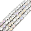 AB Color Plate Glass Beads Strands EGLA-P051-06A-B10-1