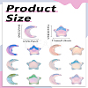 1 Set Resin & Alloy Stud Earrings for Women EJEW-LP0003-83-2