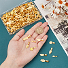 200Pcs 10 Styles Alloy Glue-on Flat Pad Bails FIND-PH0020-15-3
