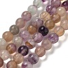 Natural Fluorite Bead Strands G-K153-B36-8mm-2