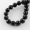 Transparent Glass Bead Strands GLAA-R095-8mm-08-2