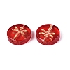 Baking Paint Transparent Glass Beads DGLA-N018-30F-3
