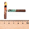 Epoxy Resin & Walnut Wood Pendants RESI-N039-119-3