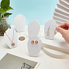 10Pcs Acrylic Slant Back Earring Stands Displays EDIS-PH0001-79-3