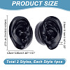 ARRICRAFT 2Pcs 2 Style Soft Silicone Ear Displays Mould ODIS-AR0001-04B-2