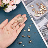 Beebeecraft 30Pcs Brass Stud Earring Findings KK-BBC0005-04-3