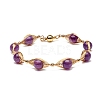 Natural Gemstone Beaded Bracelets Set for Men Women BJEW-TA00012-3