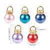 Acrylic Imitation Pearl Pendants IFIN-PH0023-63G-2