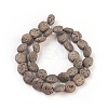 Electroplated Natural Lava Rock Bead Strands G-E497-B-2