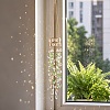 Crystal Glass & Iron Hanging Suncatchers HJEW-SP0001-88A-1