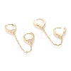 Brass Micro Pave Clear Cubic Zirconia Huggie Hoop Earrings X-EJEW-I251-09G-2