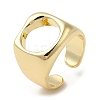Brass Open Cuff Rings RJEW-Q778-09G-1