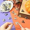 30Pcs 6 Styles Halloween Themes Alloy Pendants FIND-CJ0005-47-5